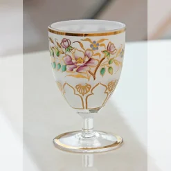 Weingläser|Farbige Gläser^Art Glass Trinkbecher White Queen 130 ml, Multicolor, aus Glas