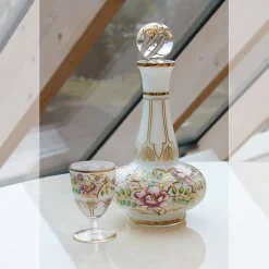 Weingläser|Farbige Gläser^Art Glass Trinkbecher White Queen 130 ml, Multicolor, aus Glas