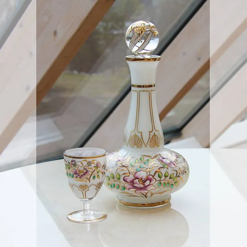 Weingläser|Farbige Gläser^Art Glass Trinkbecher White Queen 130 ml, Multicolor, aus Glas