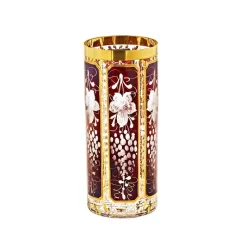 Saft- & Wassergläser^Cristalica Kingdom Trinkglas getäfelt "Ruby Grape" (310ml)