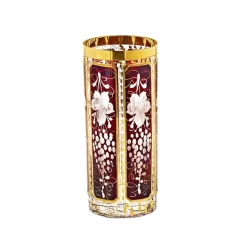 Saft- & Wassergläser^Cristalica Kingdom Trinkglas getäfelt "Ruby Grape" (310ml)