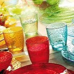 Valentienstag|Saft- & Wassergläser^Cristalica Trinkglas Palatina bunt 300ml