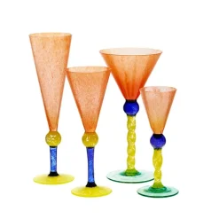 Likör & Wodkagläser|Farbige Gläser^Art Glass Trinkkelch Colour Chaos 100 ml, Multicolor, aus Glas