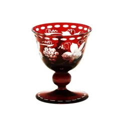 Likör & Wodkagläser|Farbige Gläser^Art Glass Trinkkelch Red Queen 60 ml, Weinrot, aus Glas