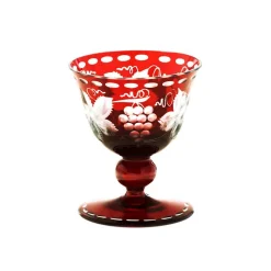 Likör & Wodkagläser|Farbige Gläser^Art Glass Trinkkelch Red Queen 60 ml, Weinrot, aus Glas