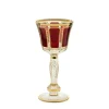 Weingläser|Farbige Gläser^Art Glass Trinkschale Red Queen 260 ml, Rot/Gold, aus Glas