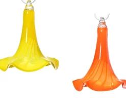 Blüten^Art Glass Trompetenblüte hängend groß Gartenflair 30 cm inkl. Stab