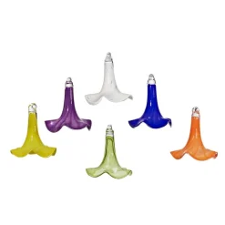 Blüten^Art Glass Trompetenblüte hängend klein 18 cm inkl. Stab