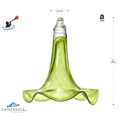 Blüten^Art Glass Trompetenblüte hängend klein 18 cm inkl. Stab