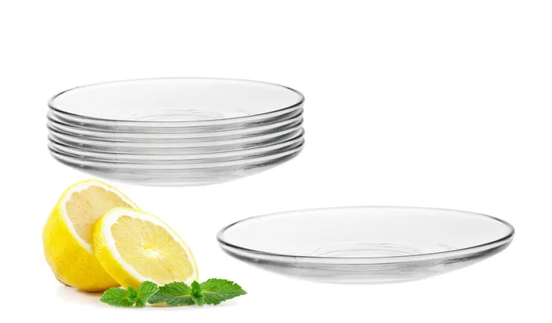 Teller & Platten^Cristalica Kingdom Unterteller oval für Tee-Glas Spring 10,5cm