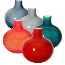 Vasen^Art Glass Vase bauchig/rund Höhe ca. 13cm