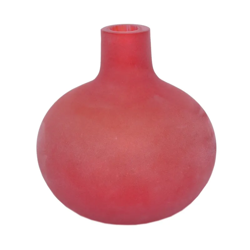 Valentienstag|Vasen^Art Glass Vase bauchig/rund in Matt Höhe ca. 13cm