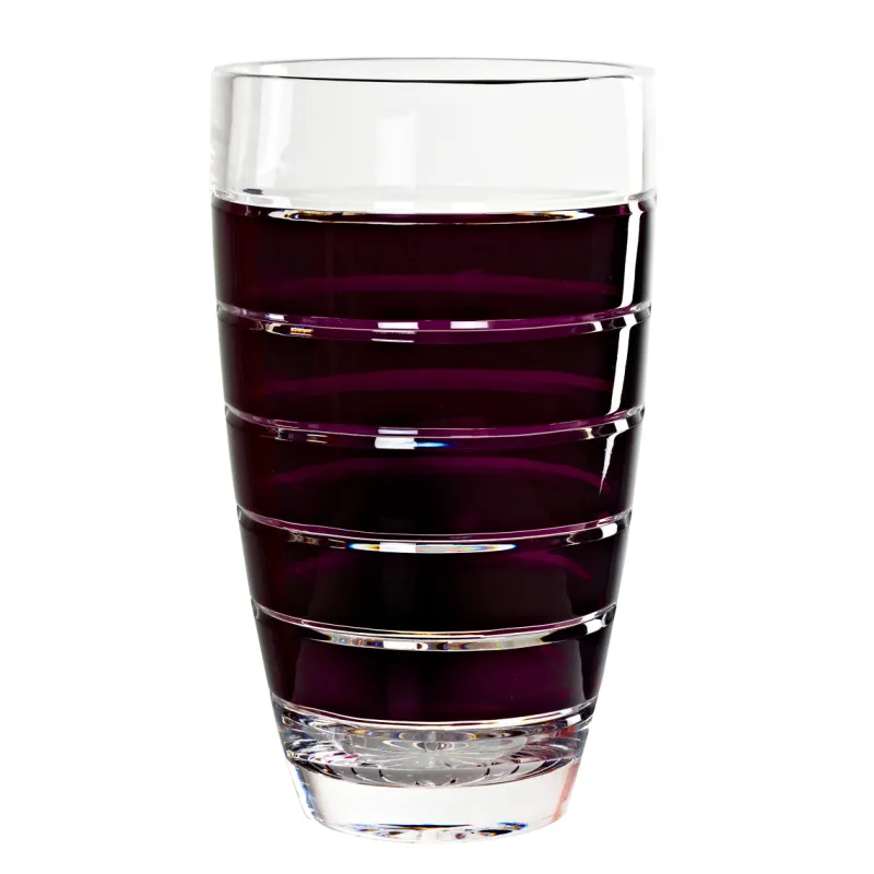 Vasen^Cristalica Kingdom Vase Blumenvase Tischvase 30 cm Handgeschliffen Square Kristall Glas