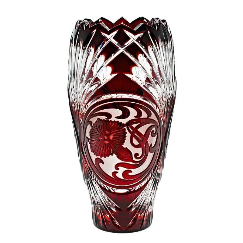 Vasen^Art Glass Vase handgeschliffen "King" (31cm)