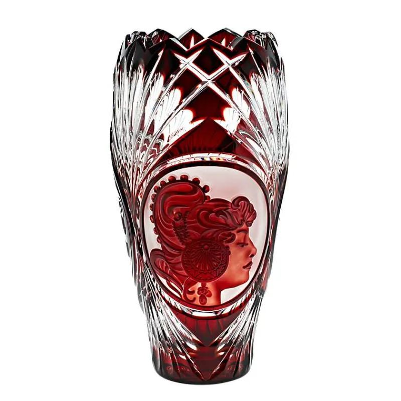 Vasen^Art Glass Vase handgeschliffen "King" (31cm)