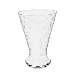 Vasen^Cristalica Kingdom Vase mit Gravur "Petite Daisy" (23cm)