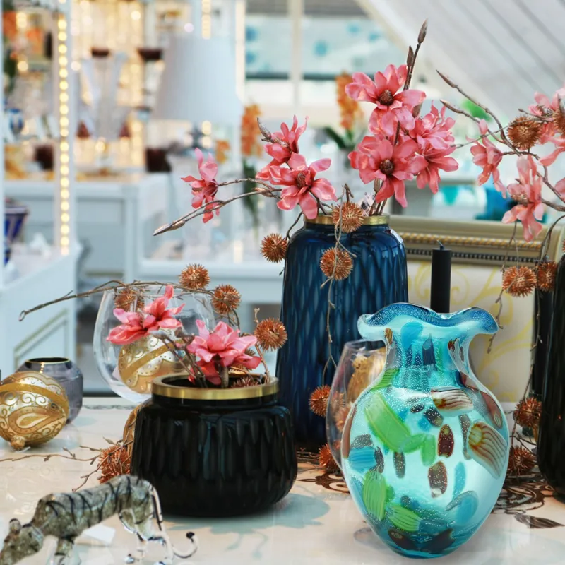 Vasen|Ostern^Cristalica Vase Murano-Stil Amanda Höhe ca. 22,5cm Handarbeit