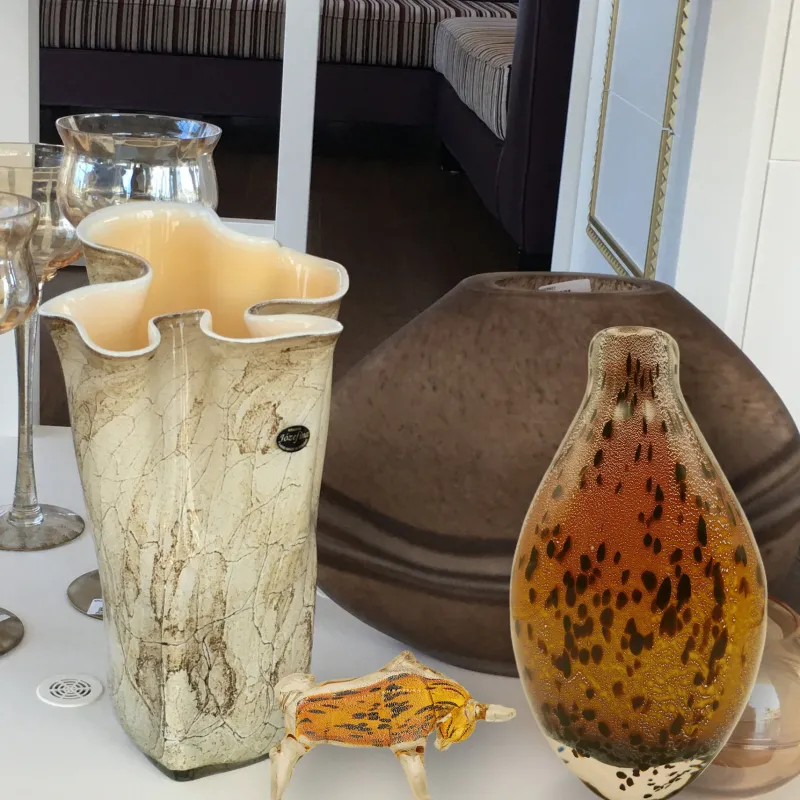 Vasen|Ostern^Cristalica Vase Murano-Stil Gia Höhe ca. 30cm Handarbeit