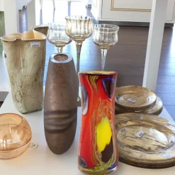 Valentienstag|Vasen^Cristalica Vase Murano-Stil Iva Höhe ca. 41cm Handarbeit