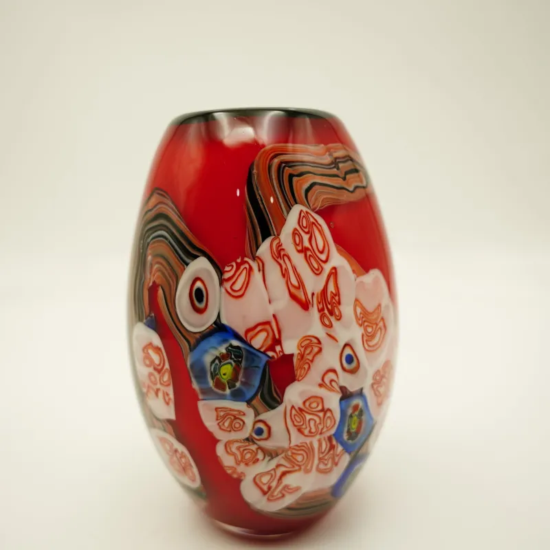 Valentienstag|Vasen^Cristalica Vase Murano-Stil Lina Höhe ca.18,5cm Handarbeit