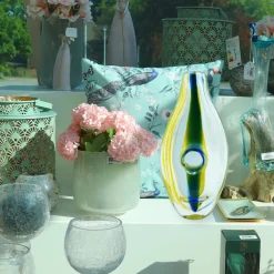 Vasen|Ostern^Cristalica Vase Murano-Stil Mailin Höhe ca. 36cm Handarbeit