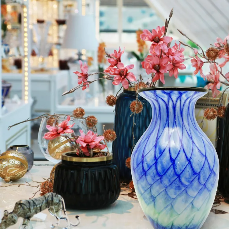 Vasen|Ostern^Cristalica Vase Murano-Stil Vera Höhe ca. 31cm Handarbeit