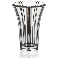Frauen|Vasen^German Crystal Vase Nadine 21 cm, Transparent, aus Bleikristall