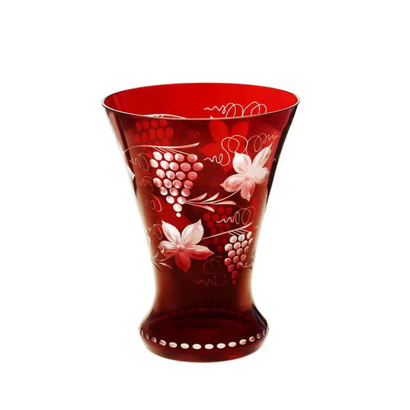 Vasen^Art Glass Vase Red Queen 21 cm, Rot, aus Glas
