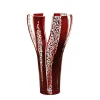 Vasen^Art Glass Vase Red Queen 35 cm, Rot/Weiß, aus Glas