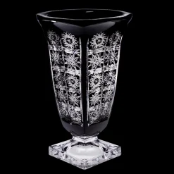 Vasen^Cristalica GmbH Vase Schleuderstern ca. 33 cm Schwarz