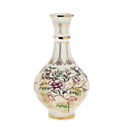 Vasen^Art Glass Vase White Queen 35 cm, Multicolor, aus Glas