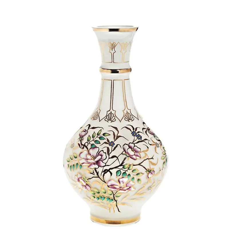 Vasen^Art Glass Vase White Queen 35 cm, Multicolor, aus Glas