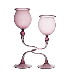 Hochzeit|Hochzeit^Art Glass Verschlungene Gläser Hochzeit "Bloom" (25cm)