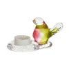 Tiere & Figuren^Art Glass Vogel mit Teelichthalter "Pavel" (8cm)