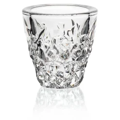 Kerzenhalter^German Crystal Votiv Katarina Gold 10cm , Transparent, aus Bleikristall