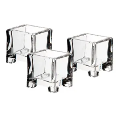 Kerzenhalter^Cristalica Votiv Lucio 3er-Set (8cm)