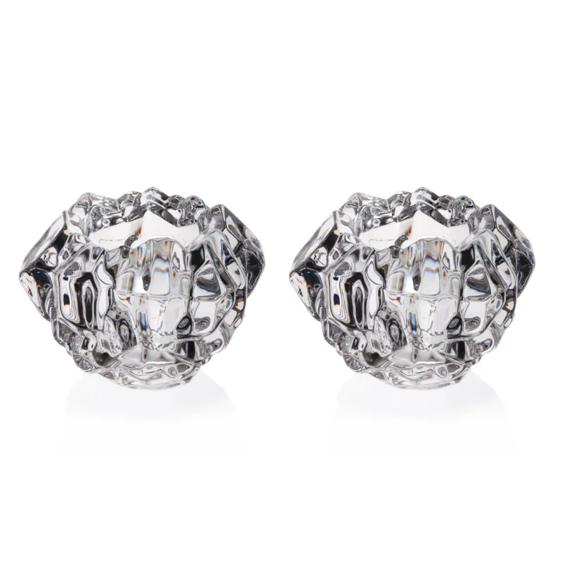 Weihnachten|Weihnachten^Cristalica Votivkerzenhalter Eisbrocken Heaven 2er Set 8cm