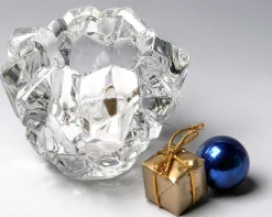 Weihnachten|Weihnachten^Cristalica Votivkerzenhalter Eisbrocken Heaven 8cm Bleikristall