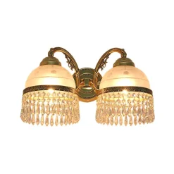 Leuchter & Lampen^Beleuchtung Wandleuchter Cordelia Erleuchtung, Gold/Transparent, aus Glas