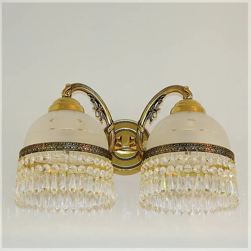 Leuchter & Lampen^Beleuchtung Wandleuchter Cordelia Erleuchtung, Gold/Transparent, aus Glas