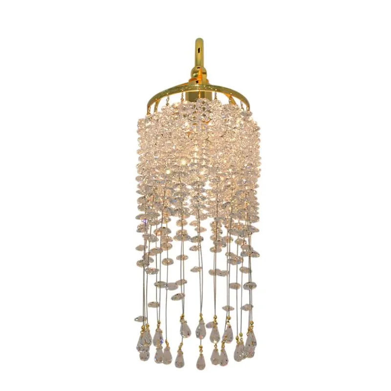 Leuchter & Lampen^Beleuchtung Wandleuchter Emilia Erleuchtung, Gold/Transparent, aus Glas