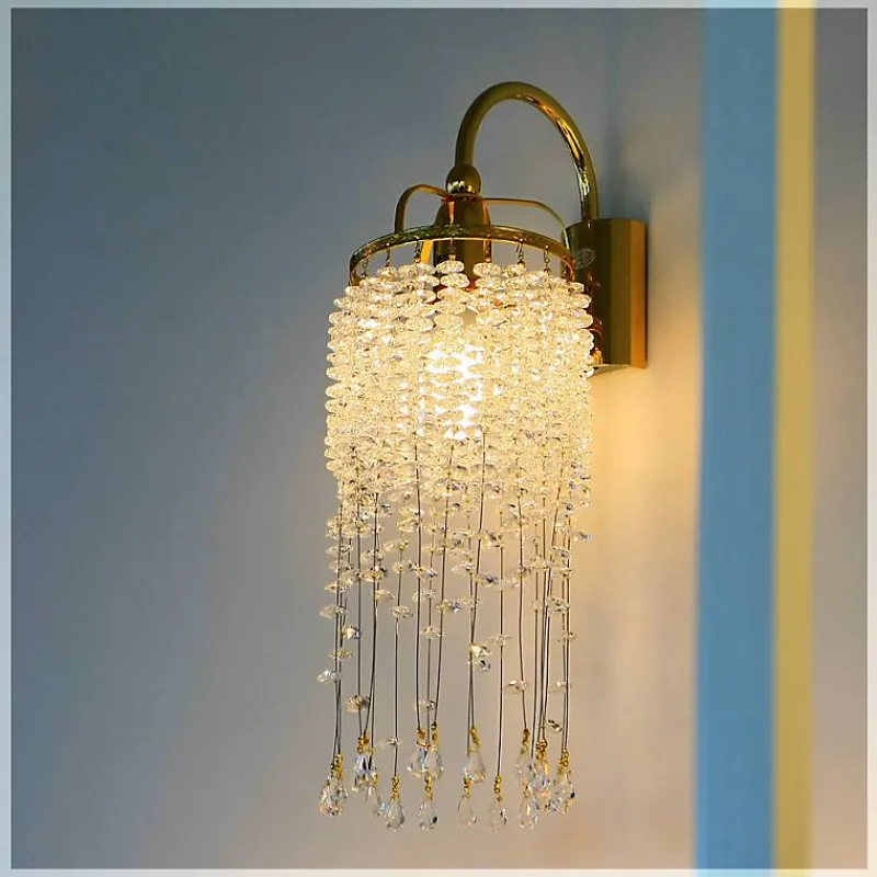 Leuchter & Lampen^Beleuchtung Wandleuchter Emilia Erleuchtung, Gold/Transparent, aus Glas