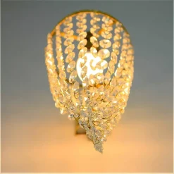 Leuchter & Lampen^Beleuchtung Wandleuchter Olivia Erleuchtung, Gold/Transparent, aus Glas