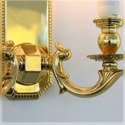 Leuchter & Lampen^Beleuchtung Wandleuchter Ophelia Erleuchtung, Gold/Transparent, aus Glas