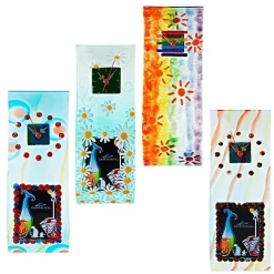 Uhren|Bilderrahmen^Cristalica Wanduhr Bilderrahmen Blaue Welle 