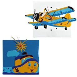 Uhren^Cristalica Wanduhr Flugzeug 