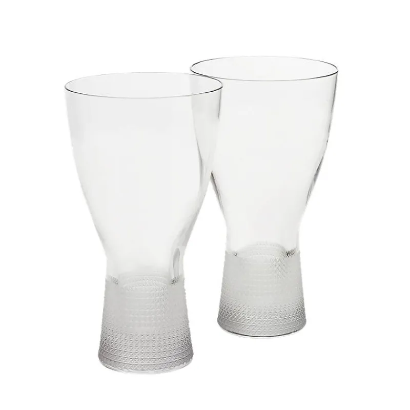 Saft- & Wassergläser^Fan Unikate Wasserglas Fine and Divine 400ml, Transparent, aus Bleikristall