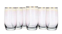 Saft- & Wassergläser|Longdrinkgläser^Cristalica Wasserglas Golden Pearl 320ml