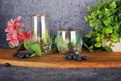 Saft- & Wassergläser|Longdrinkgläser^Cristalica Wasserglas Golden Pearl 320ml