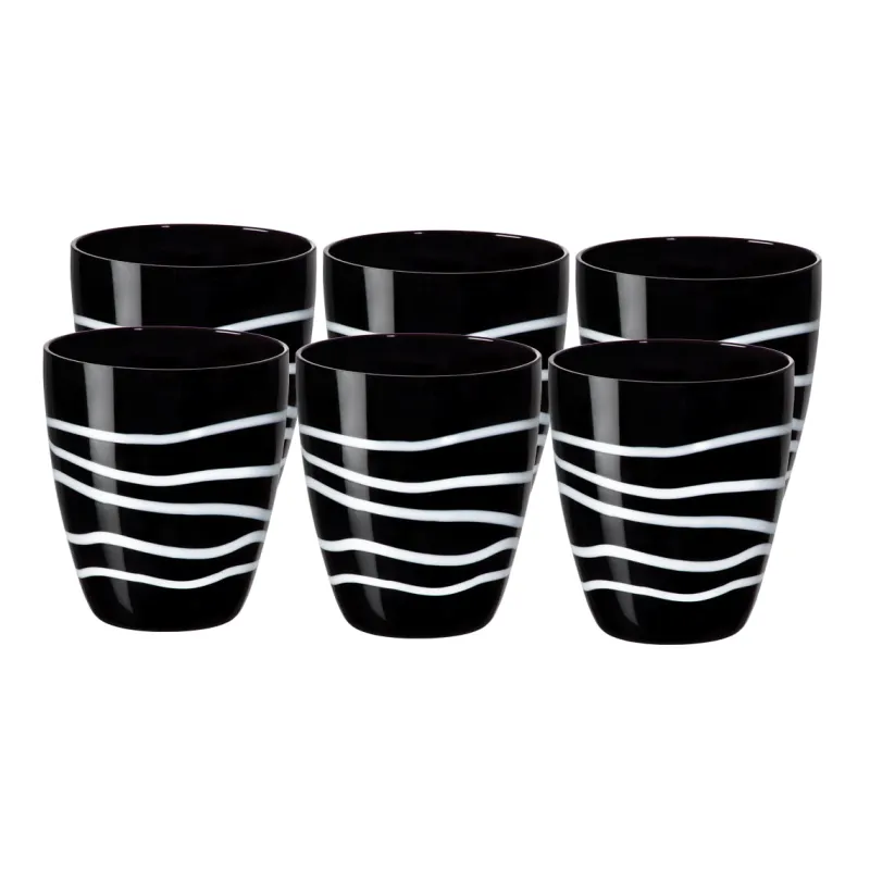 Gläserset^Cristalica Wasserglas Koralle 6er-Set 320ml